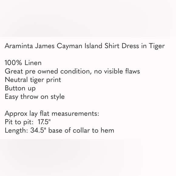 Araminta James Neutral Leopard Linen Dress - Picture 5 of 6